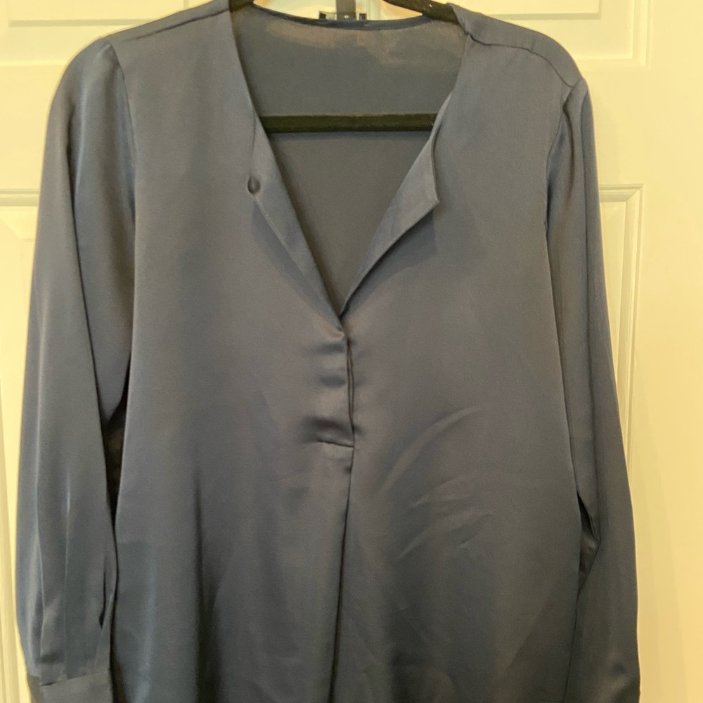 Navy Blue satin tunic